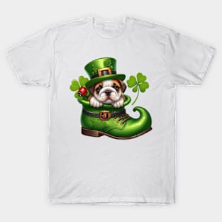 Bulldog Shoes For Patricks Day T-Shirt